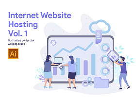 云服务素材与互联网域名注册服务 一站式数字解决方案